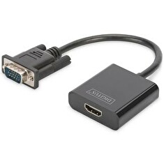 Audio-Video Converter VGA to HDMI, 1080p FHD, audio 3.5mm MiniJack