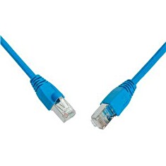 Solarix/Signamax Patch kabel CAT5E SFTP PVC 2m modrý s hrdlem C5E-315BU-2MB