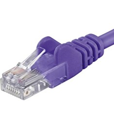 PremiumCord Patch kabel UTP RJ45-RJ45 CAT6 0.5m fialová