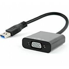 Gembird USB 3.0 to VGA video adapter, black, blister