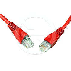 Solarix patch kabel CAT6 UTP PVC 3m červený snag-proof C6-114RD-3MB