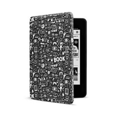 CONNECT IT pouzdro pro Amazon NEW Kindle Paperwhite 4 (2018), černé Doodle