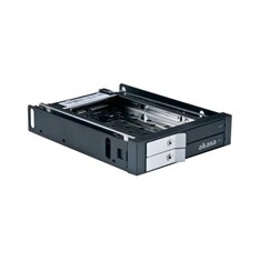 AKASA HDD box Lokstor M21, 2x 2,5" SATA HDD/SSD do 3,5" interní pozice, černý