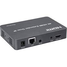 PremiumCord HDMI extender s USB na 150m over IP, bez zpoždění