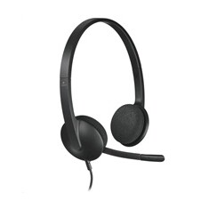 LOGITECH Headset Stereo H340/ drátová sluchátka + mikrofon/ USB/ černá
