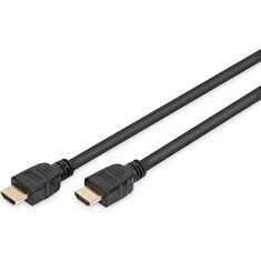 Digitus připojovací kabel HDMI 2.1 Ultra High Speed, typ A M / M, 5,0 m, s Ethernetem, UHD 8K 60p, zlacené konektory