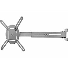 NEDIS nástěnný držák pro projektor/ nostnost 10 kg/ otáčení 360°/ 4 ramena/ šedý