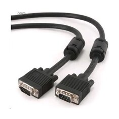 Gembird VGA HD kabel 15pin samec/15pin samec (dvojité stínění s ferity)20m černý