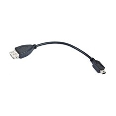 GEMBIRD kabel propojovací USB 2.0 A - Mini B OTG, F/M kabel 15cm