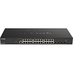 D-Link DXS-1210-28T 24 x 10G Base-T ports + 4 x 10G/25G SFP28 ports Smart Managed Switch
