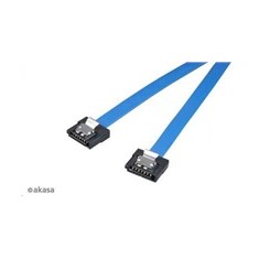 AKASA Kabel Super slim SATA3 datový kabel k HDD,SSD a optickým mechanikám, modrý, 15cm