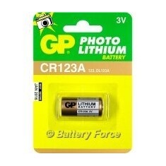 GP lithiová baterie 3V CR123A 1ks blistr