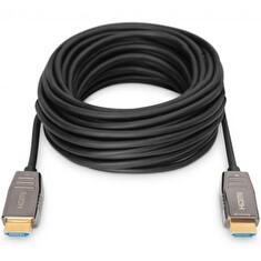 Digitus HDMI AOC hybridní optický kabel, Type A M/M, 10m, UHD 8K@60Hz, CE, gold, bl