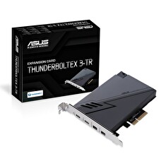 ASUS ThunderboltEX 3-TR expansion card, dual Thunderbolt, 3 ports (USB Type-C), DP 1.4, PCIe 3.0 x4
