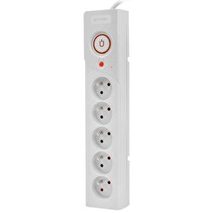 ARMAC SURGE PROTECTOR Z5 3M 5X FRENCH OUTLETS 10A CABLE ORGANIZER GREY