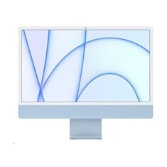 Apple 24-inch iMac with Retina 4.5K display: M1 chip with 8-core CPU and 8-core GPU, 256GB - Blue
