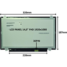 LCD PANEL 14,0" FHD 1920x1080 30PIN MATNÝ IPS / ÚCHYTY NAHOŘE A DOLE