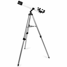 Nedis SCTE7070WT- Teleskop | Clona: 70 mm | Ohnisková vzdálenost: 700 mm | Max. pracovní výška: 125 cm | Tripod |Bílá /