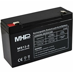 Baterie MHPower MS12-6 VRLA AGM 6 V / 12 Ah