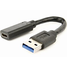 Gembird audio adaptér kabel USB-C na 3,5mm jack, černá