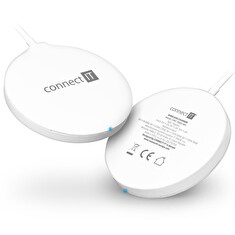 CONNECT IT MagSafe Wireless Fast Charge bezdrátová nabíječka, 15 W, BÍLÁ
