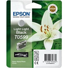 Epson T0599 - inkoust light light black (černá) pro Epson R2400