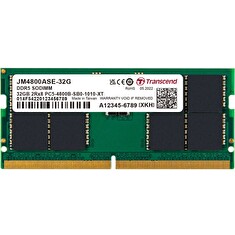 Transcend paměť 32GB SODIMM DDR5 4800 (JetRam) 2Rx8 2Gx8 CL40 1.1V