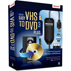 Roxio Easy VHS to DVD 3 Plus BOX - jazyk EN/FR/DE/ES/IT/NL