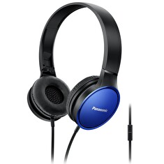 Panasonic stereo sluchátka RP-HF300ME-A, 3,5 mm jack, modrá