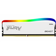 Kingston FURY Beast White DDR4 16GB (Kit 2x8GB) 3200MT/s DIMM CL16 RGB SE