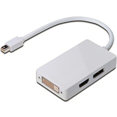 Digitus DisplayPort splitter cable, miniDP - DP+HDMI+DVI