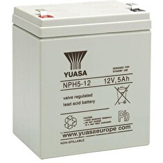 YUASA NPH5-12 (12V; 32W/čl (5Ah); faston F2-6,3mm; životnost 5let)