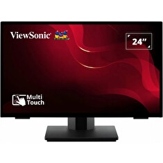 ViewSonic TD2465 / 24"/ Touch/ VA / 16:9/ 1920x1080/ 7ms/ 250cd/m2/ DP/ HDMI/ VGA/ USB/ Repro