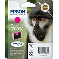 Epson T0893 - inkoust magenta (purpurová) pro Epson Stylus S20, S21, SX100, SX200, SX400 (opice)