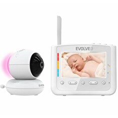 EVOLVEO BabyMonitor NL4, Dětská chůvička s nočním světlem a otočnou kamerou
