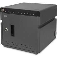 DIGITUS mobilní stolní nabíjecí skříňka pro notebooky/tablety do 14 palců, 10 zařízení. UV-C, USB-C ( až 20W na zařízení)