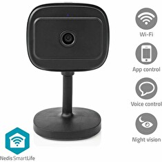 Nedis WIFICI07CBK - SmartLife Vnitřní Kamera| Wi-Fi | Full HD 1080p | Onvif | Se snímačem pohybu | Noční vidění