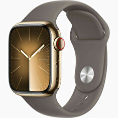 Apple Watch S9 Cell/45mm/Gold/Sport Band/Clay/-M/L