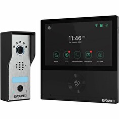 EVOLVEO DoorPhone AHD7, Sada domácího WiFi videotelefonu s ovládáním brány nebo dveří, černý monitor