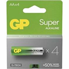 GP AA Super, alkalická (LR6) - 4 ks