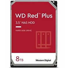 WD RED PLUS 8TB / WD80EFPX / SATA 6Gb/s / Interní 3,5"/ 5640rpm / 256MB