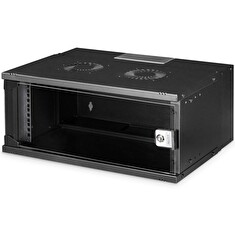 DIGITUS DN-49201 Nástěnná skříň 4U, SOHO PRO, nesmontovaná, 19", 240 x 540 x 400 mm, černá (RAL 9005)