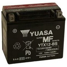 Baterie motocyklová 12V/10Ah YUASA YTX12-BS