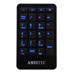 AMEI Keyboard AM-KN101B Professional Letter Blue Illuminated digital keypad