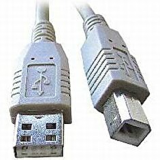 USB kabel typu AB, délka 2m HQ Black