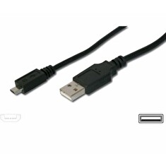 PremiumCord Kabel micro USB, A-B 1m