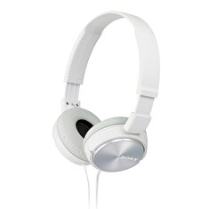 SONY sluchátka náhlavní MDRZX310W/ drátová/ 3,5mm jack/ citlivost 98 dB/mW/ bílá