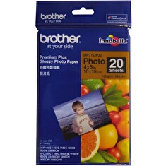 BROTHER fotopapír BP71GP20/ 10x15cm/ Premium Glossy/ 260g/ 20 listů