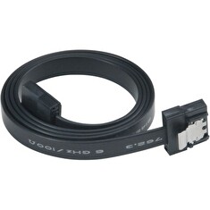 AKASA Kabel Super slim SATA3 datový kabel k HDD,SSD a optickým mechanikám, černý, 50cm