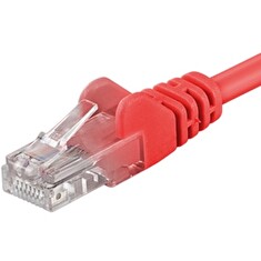 PremiumCord Patch kabel UTP RJ45-RJ45 level 5e 0.25m červená